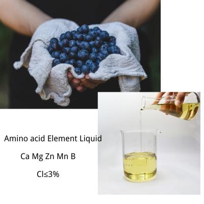 Alto teor de nutrientes 8% de aminoácidos quelados Micronutrientes Fertilizante líquido com Ca ≥ 30 g/l