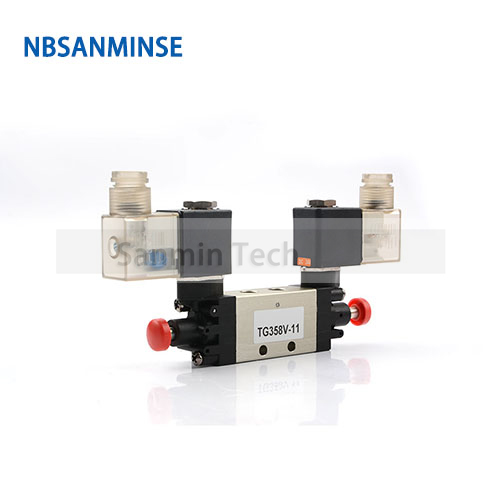 TG358V11 G1/8 2 Position 5 Way Internal Pilot Type Door Pump Dedicated Valve For Truck Car Door System