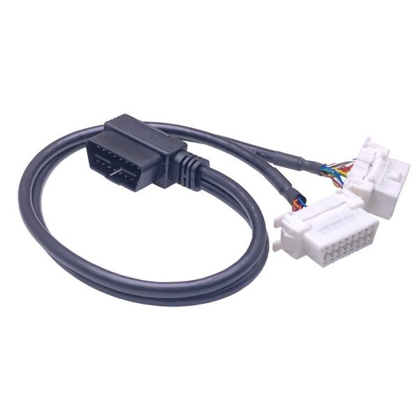 AOTAI OBD2 Y Splitter Cable Snap In Mount OBDII Fits for Toyota Mazda Nissan GPS Be Customized