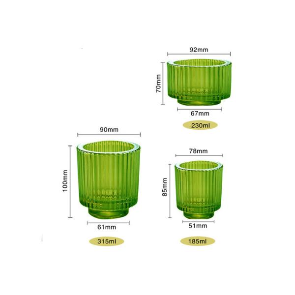 Glass Candle Borosilicate Candle Jar Holder Wedding Candle Holders Table Decorations