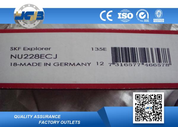 NU228ECJ Cylindrical Roller Bearing Brass Cage Bearings 140 X 250 X 42 MM