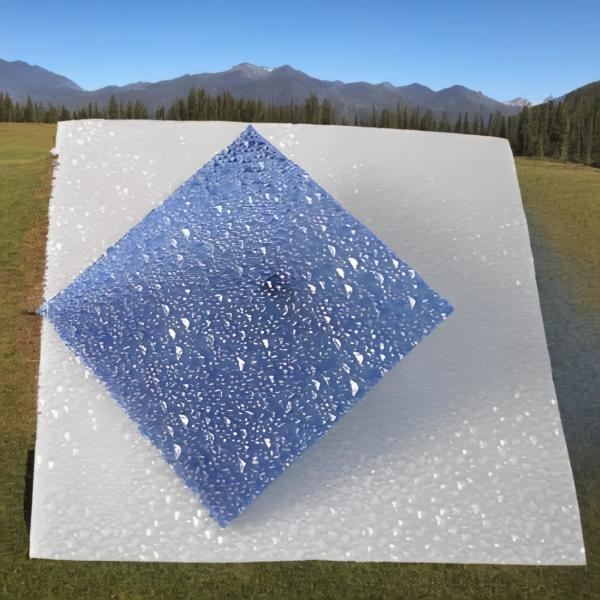 Tecido de varanda de policarbonato de superfície de diamante 2,5 mm-10 mm 1220 mm/2100 mm Proteção UV