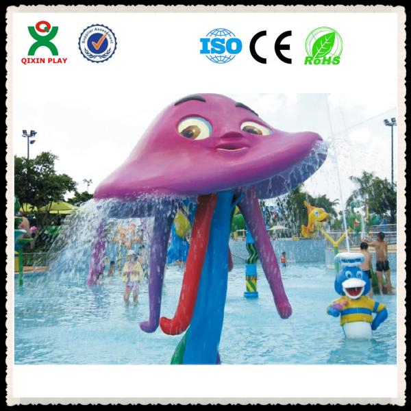 Water Spray Equipment Used Fiberglass Water Splash Equipment for Kids  QX-082C