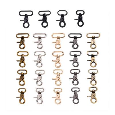 Heavy Duty Metal Stainless Black Swivel Snap Hook Clips 360deg Breakproof SGS