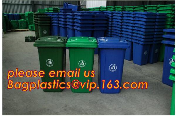 garden rubbish barrel, Wheeled Trash Can Outdoor new design waste bin, punching dustbin, recycle trash storage bin