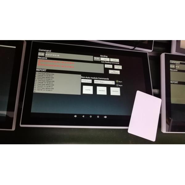 10.1'' Inwall Mounted Touch Screen Terminal Panel With Serial Port GPIO For Security Control