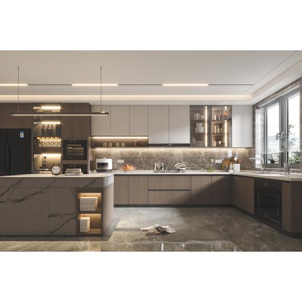 New Style MDF Cupboard Furniture For Customized Kitchen Cabinetry Sets