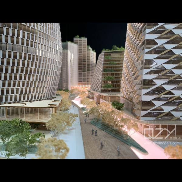 Модель исследования конкуренции - NBBJ 1/300 Модель конкуренции Tencent Da Chan Bay