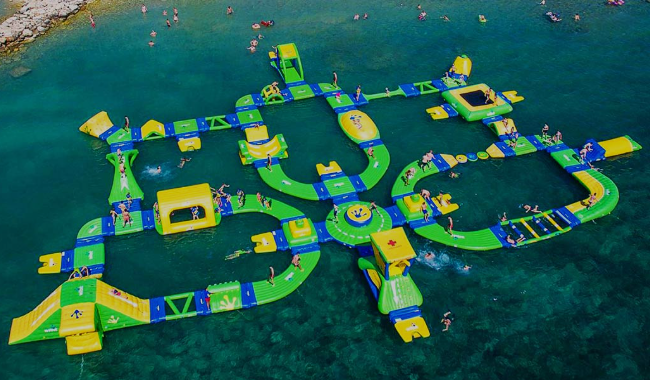 Factory Hot Selling Inflatable Aqua Park outdoor Floating Play Adventure Games floating Inflatable Water Park for Sale