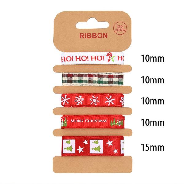 ОДМ полиэстерная лента 2 мм 10 мм 15 мм Рождественская подарочная лента