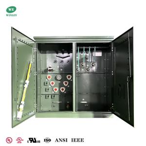 ULリスト 1500Kva 三相パッドマウント変圧器 電力システム配電 マルチ電圧 13.8KV 13.2KV 12.47KV ～ 480V ASNI規格