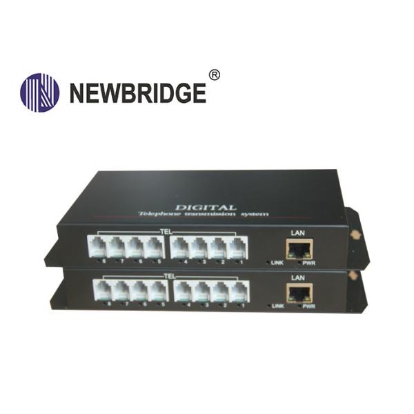 8 channel telephone + 1 channel 100M ethernet fiber optic to rj11 media converter