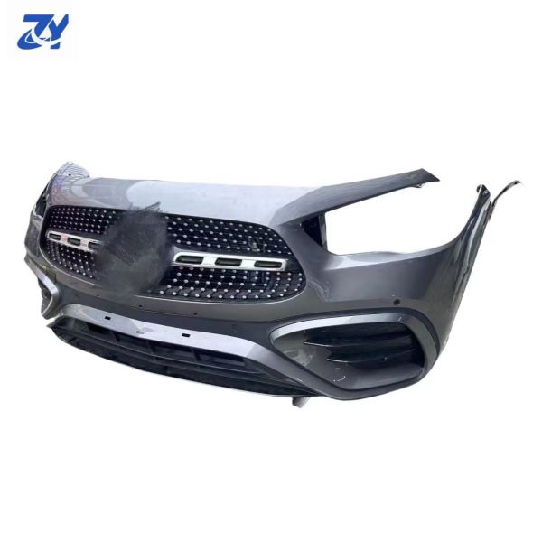 PP Front Bumper Rear Bumper Side Skirt Body Kit Auto Parts for Mercedes-Benz GLA W247 Front Bumper with Grille Diffuser