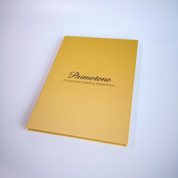 Smart Video Brochure HD Screen Inserted A5 Portrait Folder Size 350gsm Paper Material