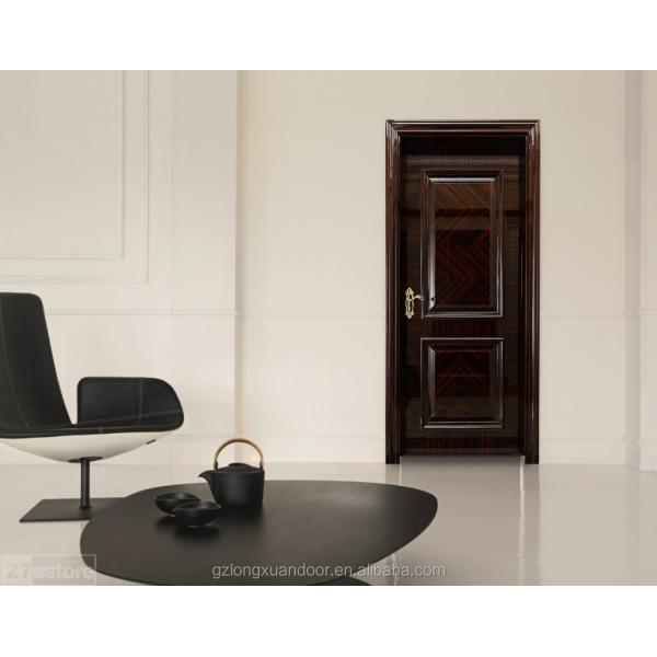 Ebony Veneer Solid Wood Internal Doors 210cm Height MDF HDF Flush Door