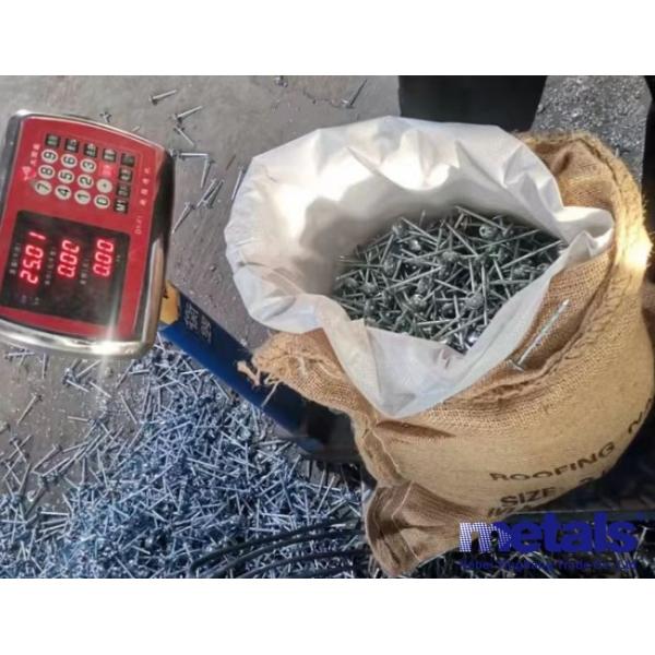 BWG 9 X 3 дюймов Зонтик голова гладкая раковина горячее погружение крышные гвозди 25 кг оптовая упаковка