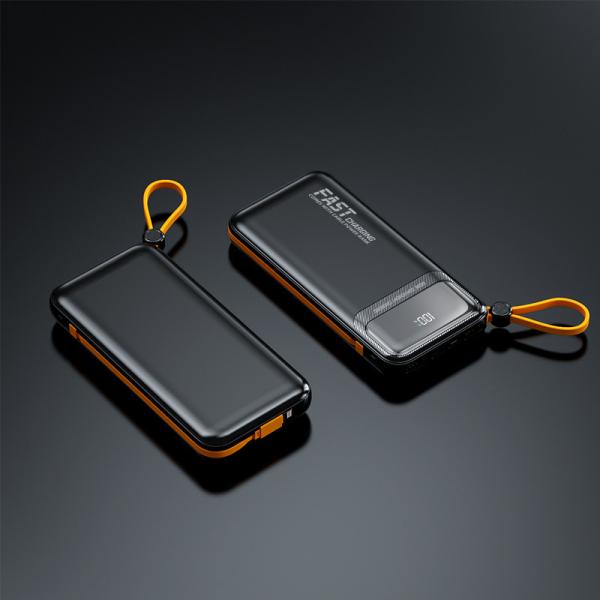 Ultra-thin And Compact Self-contained Power Bank 10000mah Super Fast Charger Large Capacity Portable