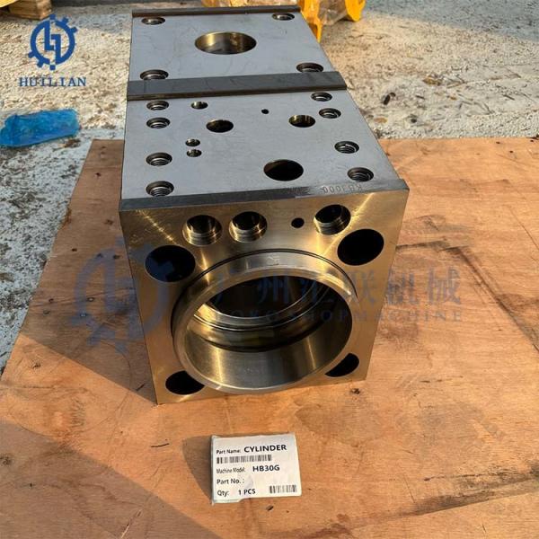 20CrMo Hydraulic Breaker Spare Parts HB30G Cylinder for Hydraulic Breaker Parts Breaker Cylinder Back Head Main Body HB20G HB40G