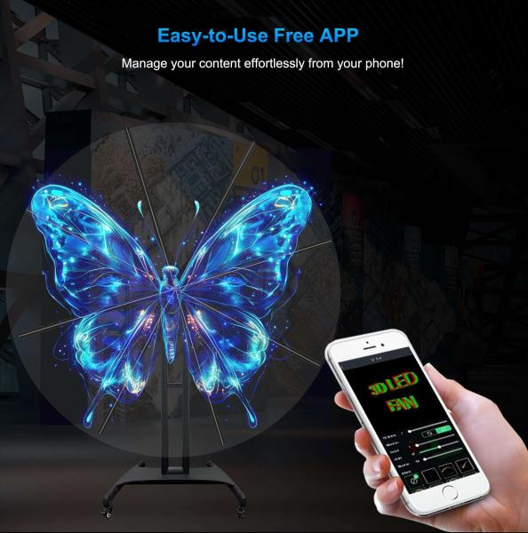 Big Size 2048*2880dpi Hd 180cm 3d Holographic Fan With Wifi & Cloud Platform 3d Hologram Led Fan Holographic Display
