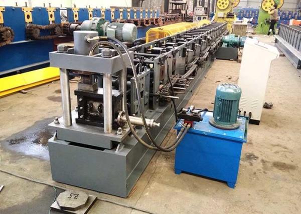 80mm Shaft Dia Rack Roll Forming Machine , Cable Tray Production Line Fully Automatic Operation
