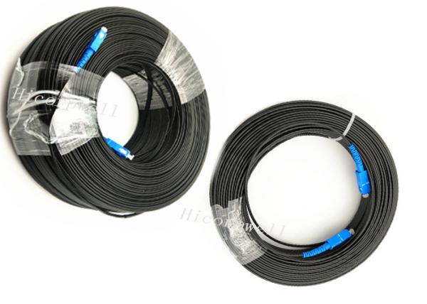 1 / O remendo interno exterior da fibra ótica de 2/4 núcleos cabografa o cabo pendente de FTTH