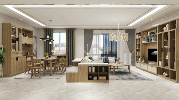 Living Furniture Whole Set Custom Made Dining Room Wine Cabinet With Storage Buffets And TV Wall Floor Unit Stand