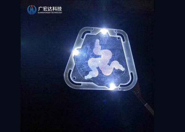 0.14~0.5mm Total Height LGF Dome Array PET Keypad Button Material For Lighting LOGO