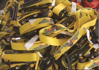 Gibbon Slackline Rope 4T 25m High Tenacity Acid Resistance With Power Ratchet