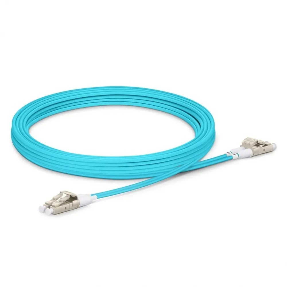 OM3 LC to LC UPC Short Boot Duplex Fiber Optic Patch Cord 10G Multimode Fiber Patch Cable High Density Jumper for Data Center Server Switch Network