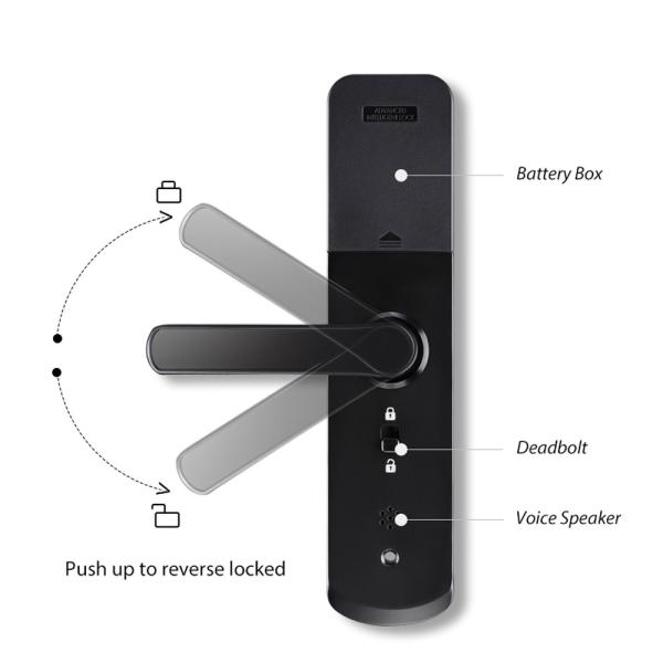 Serrure de porte biométrique automatique d'empreinte digitale d'Uncloking avec IC et la fonction de mot de passe