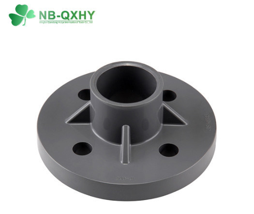 PVC Deep Gray Flange for DIN Standard Pn16 Pressure Pipe Fitting Plastic PVC Flange