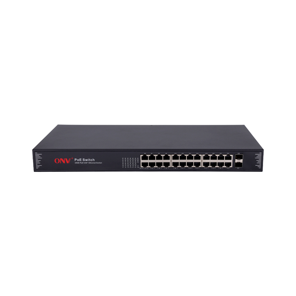 26 Port Gigabit PoE Switch Unmanaged Rackmount With IEEE 802.3af/At Support