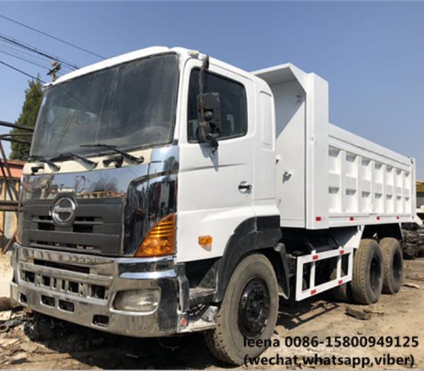 used hino 700 series 25-30ton dump truck 350 hp  16 cbm  dump box made in 2012