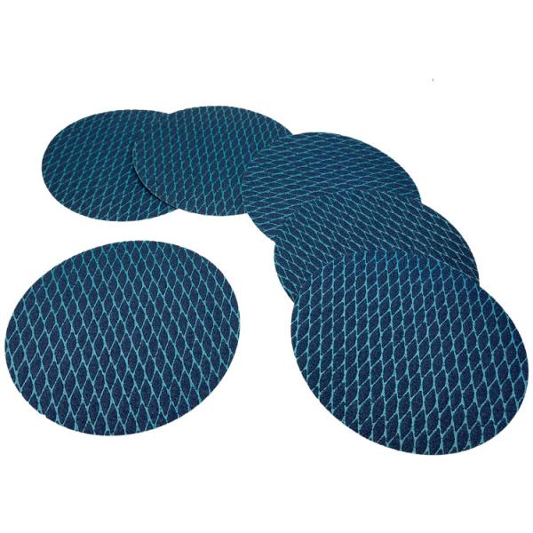 Surface Grinding Abrasive Sanding Disc with Custom Blue Aluminum Oxide Rhombus Design