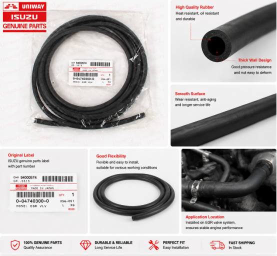 Genuine ISUZU Excavator Parts Digger Hose EGR VLV 0047403000 For ZX330 ZX350 ZX400