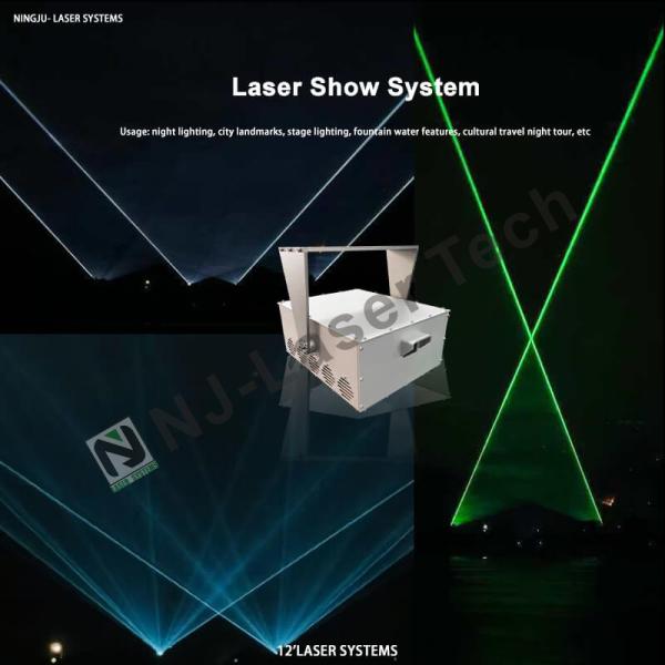 Decorative Laser Fountain Illumination with Adjustable Size and Electric Power Source