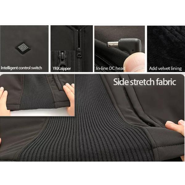 V Neck Rechargeable Heated Vest  7.4V 4400mAh Thermal Vests Ladies Spandex / Polyester