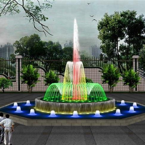 Program Color Changing LED Pool Fountain Stainless Steel 304