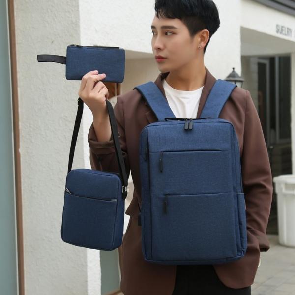 Business Men Back Pack Set Popular School 3 Set Backpack 42*30*12cm