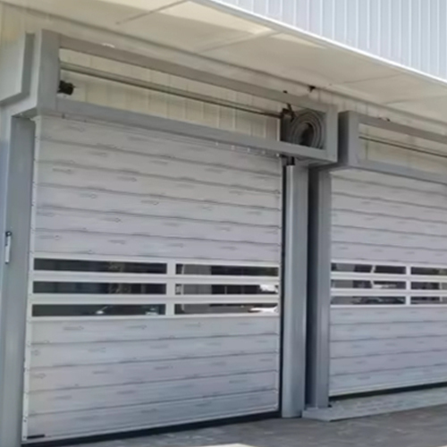 Customized Aluminum Spiral High Speed Door Automated Entry System Warehouse Operations