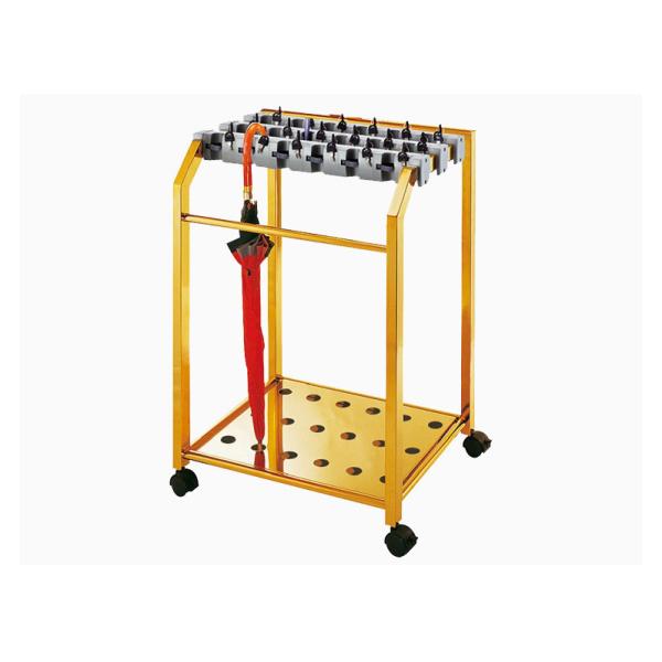 Стойка зонтика Халл гостиницы оборудований гостиничного сервиса нержавеющей стали с стопорным устройством замка и воды