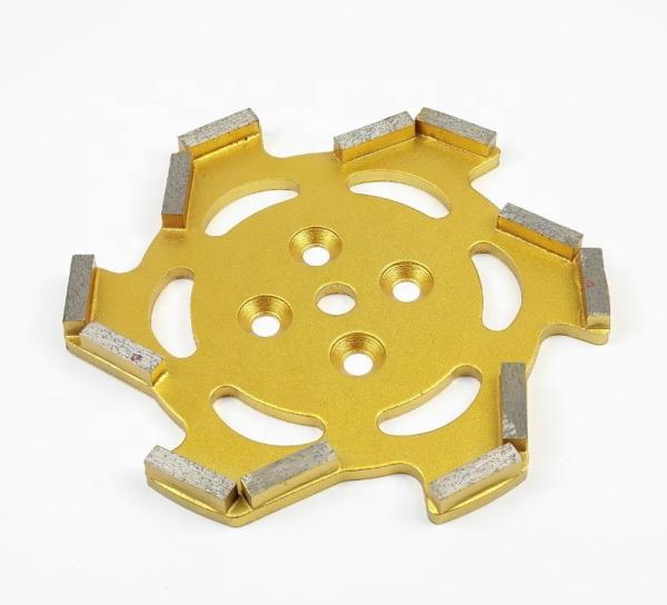 Color Painting 9 Inch Diamond Grinding Wheels Disc Shaped For Concrete / Rocks