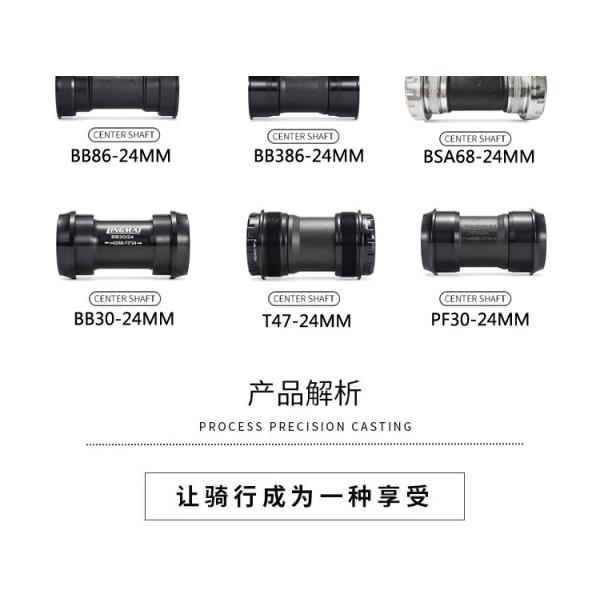 Crankset de bicicleta de cascalho leve eixo 24mm 165/170/175 42/44T Chainring Crank 10/11/12s