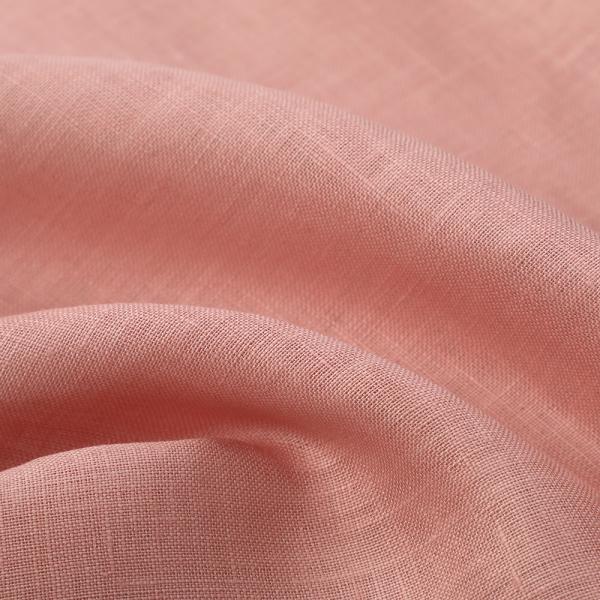 High Quality Linen 14*14  Woven Fabric Light Weight in Stock Comfortable and Breathable Solid Color for Women's Clothing
