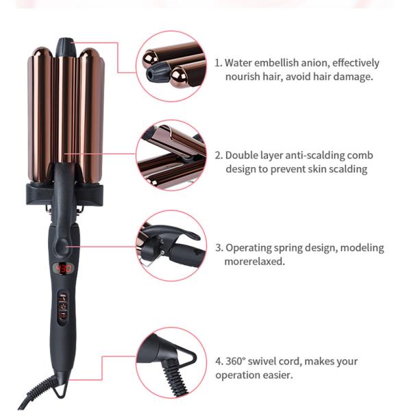 Палочка завивая утюга 3 бочонков