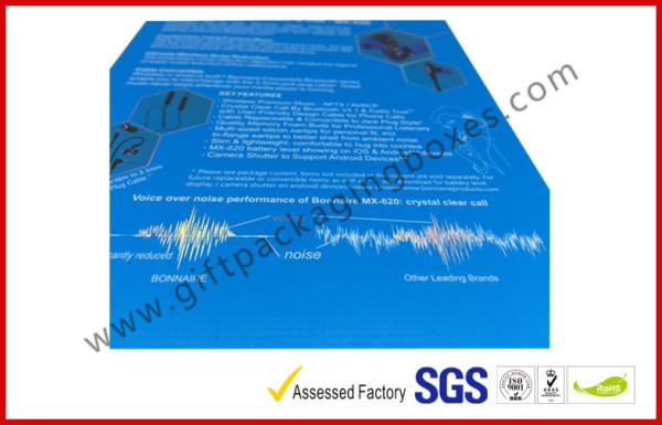 Blue Color Apparel Gift Boxes / Smart Watch Box For Packing Electronic Product