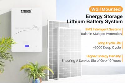 Bateria de iões de lítio solar de 12,5KWh 51.2V 100AH Para Bateria de armazenamento de energia solar