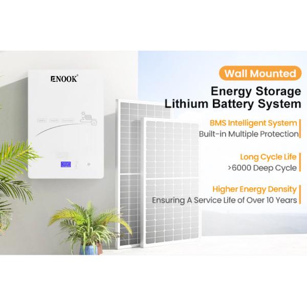 Enook Solar 5KWH 10KWH LifePO4 Литийная батарея 24V 48V Солнечная энергия 200Ah Силовая стена Lifepo4 Pack