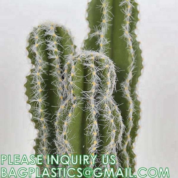 Pear Cactus Artificial Cactus Fake Big Cacti Pick Tall Faux Bunny Ear Plants for Home Garden Office Store Decor