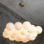 Люстра испанского алебастра меди столовой стиля привесная освещая 100lm/W